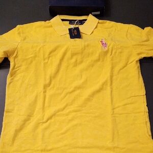 Polo by Ralph Lauren Men's Bright Yellow Polo Shirt